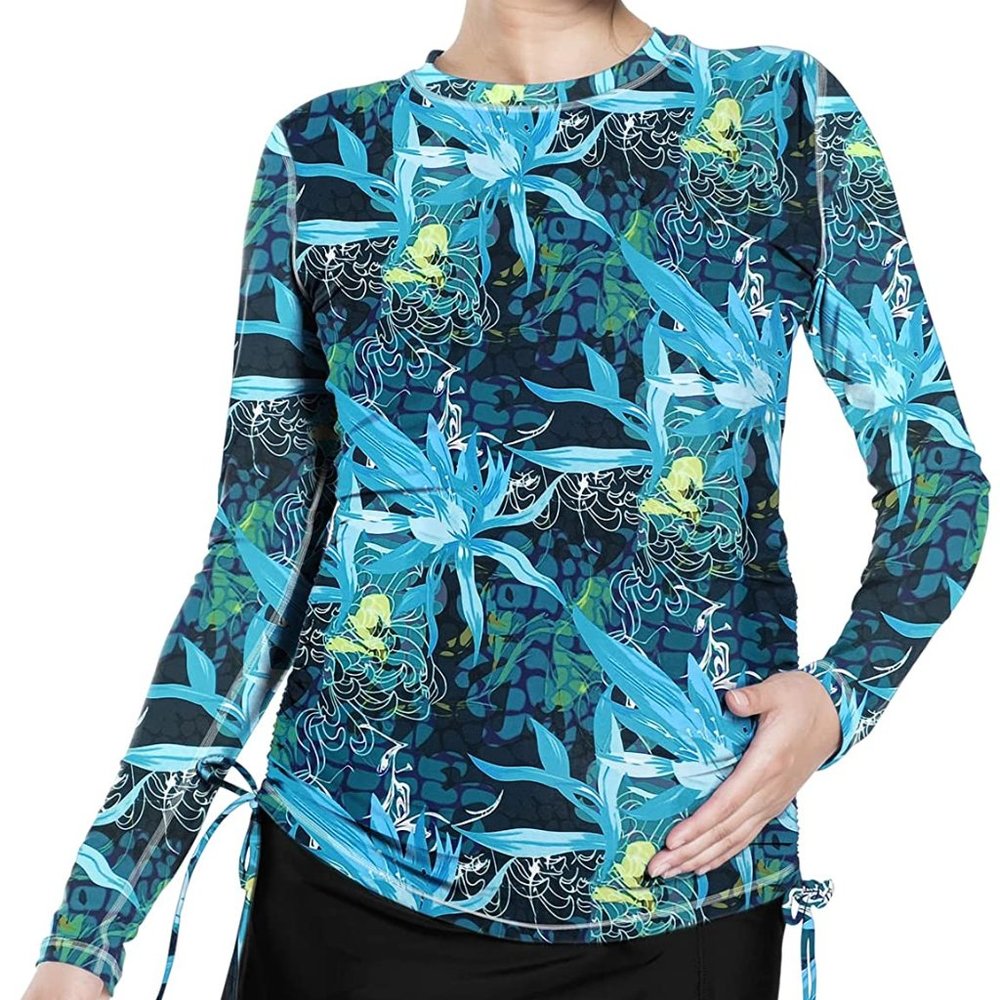 LIKE NEW Oceanlily 50UPF Maternity Long Sleeve Rashguard